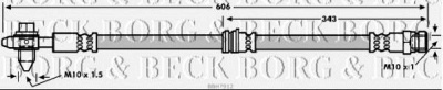 BORG & BECK bbh7912 -  Тормозной шланг